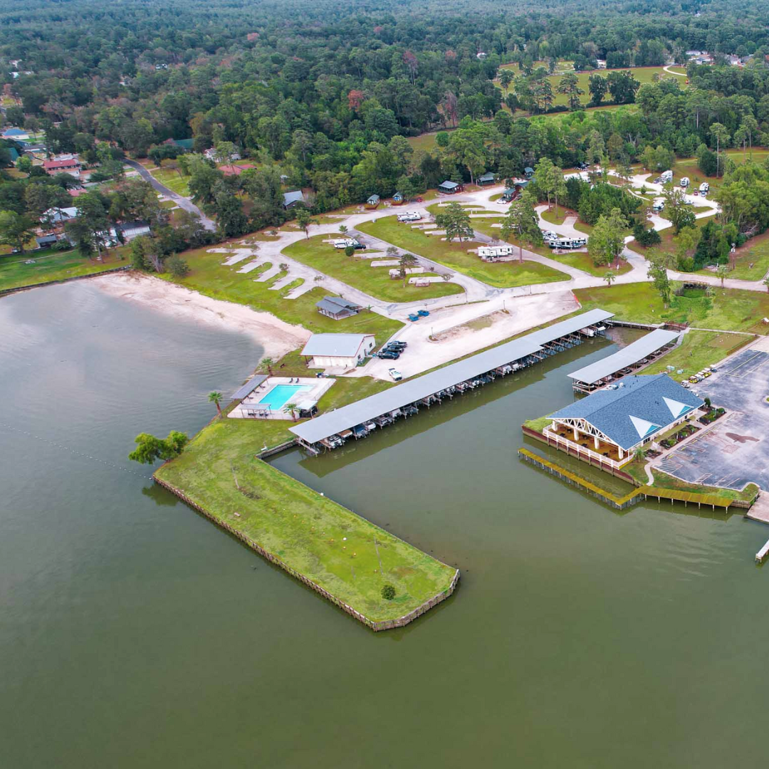Birds eye view, On the Lake Resort